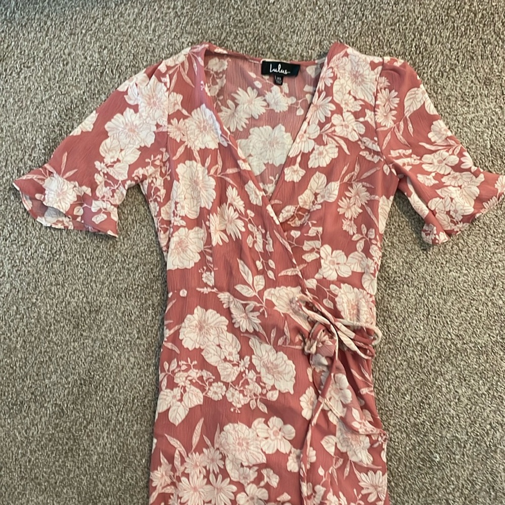 Lulus High Low Wrap Dress